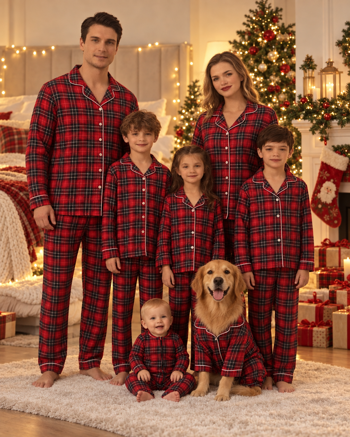Family Christmas Tartan Matching Family Christmas Pyjamas