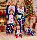 Merry Christmas Snowman Raglan Matching Family Christmas Pyjamas
